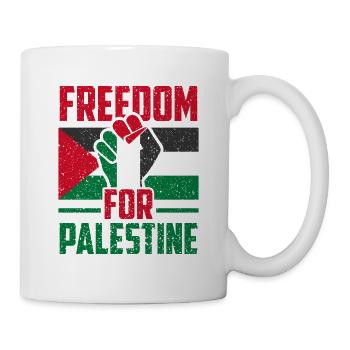 Freedoom for Palestine by the Manzanita's - Mug - white - Right
