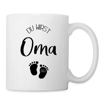 Du wirst Oma 2022 - Tasse - Weiß - Rechts