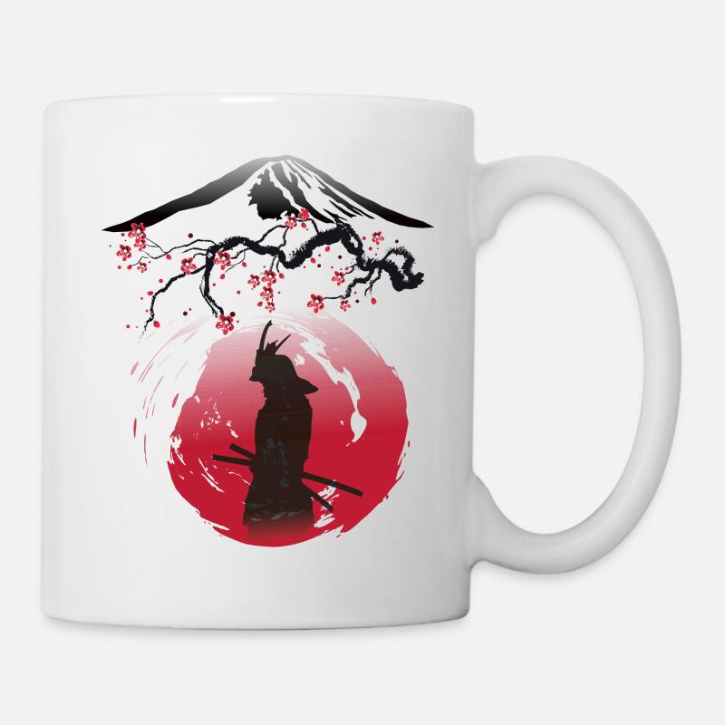 Japan Samurai Art - Tasse - Weiß