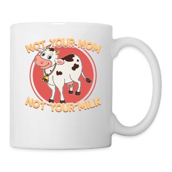 Vegan - Not Your Mom Not Your Milk - Vegetarian - Mug blanc - blanc - Droite