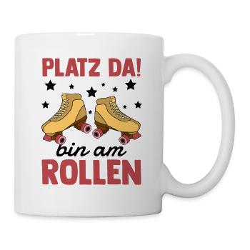 Rollschuhe - Tasse - Weiß - Rechts