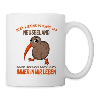 Kiwi Neuseeland - Tasse - Weiß - Rechts