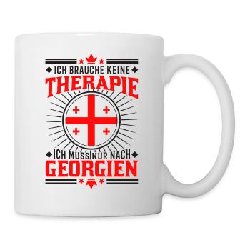 Georgien Reise Therapie Tiflis Urlaub Geschenk - Tasse - Weiß - Rechts