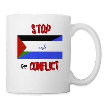 Palästina Palestine Israel Gaza Stop the Conflict - Tasse - Weiß - Rechts