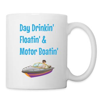Boat and motorboat captain and boating - Mug - white - Right