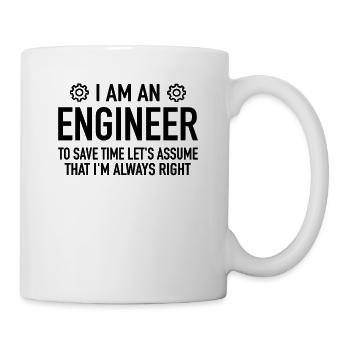 Engineer Spruch - Engineering Engineer Technician - Mug - white - Right