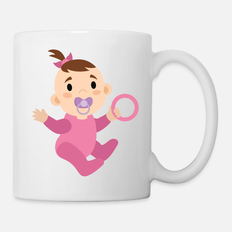Mädchen Baby - Tasse - Weiß