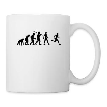 Läufer Evolution Joggen - Tasse - Weiß - Rechts
