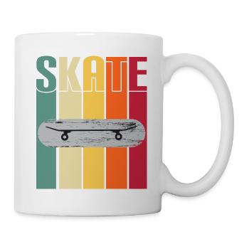 skateboard skater skate sport fahren skaten - Tasse - Weiß - Rechts