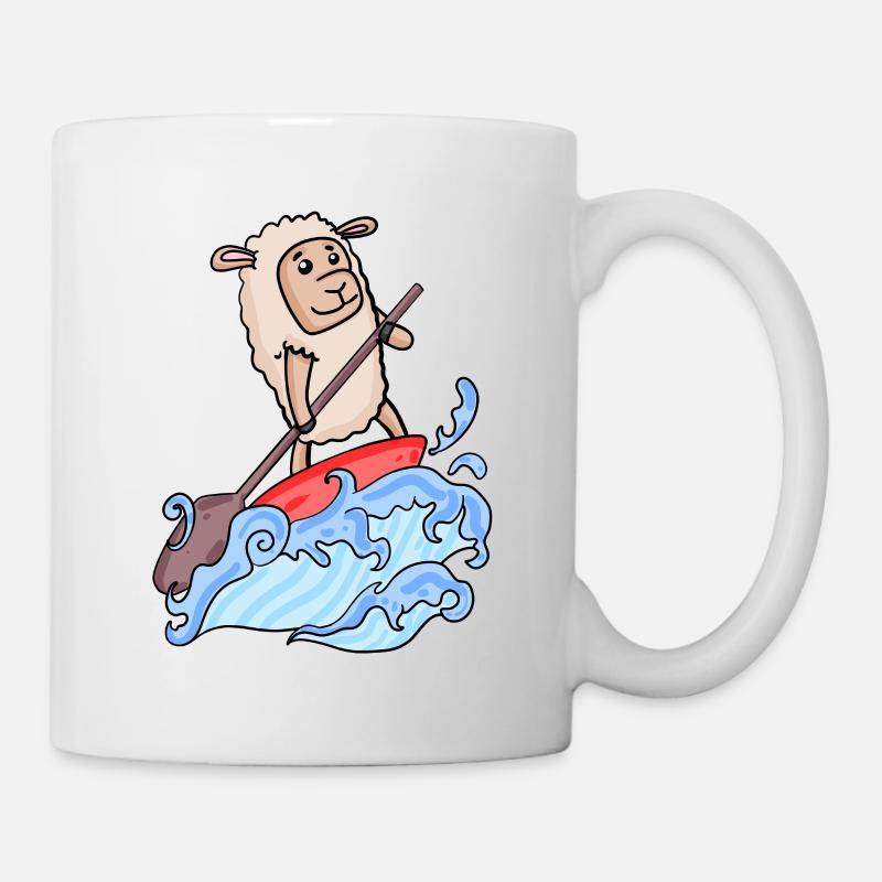 SUP - Stand Up Paddling Paddleboarding - Tasse - Weiß