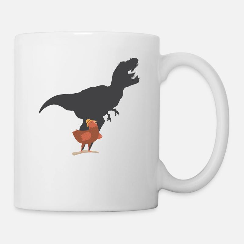 Chicken T-Rex Dinosaur - Chicken Bird Dino - Mug - white