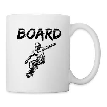 skateboard skater skate sport fahren skaten - Tasse - Weiß - Rechts