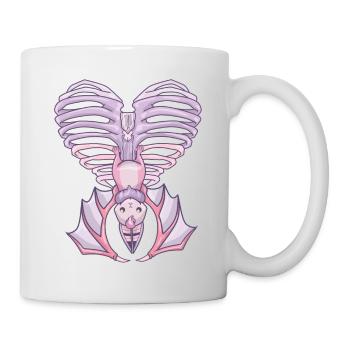 Nu Goth, Pastel Goth Aesthetic, Witchy Creepy Cute - Mug - white - Right