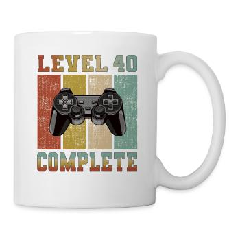 Level 40 complete Gamer Gamer level unlocked 40 - Mug - white - Right
