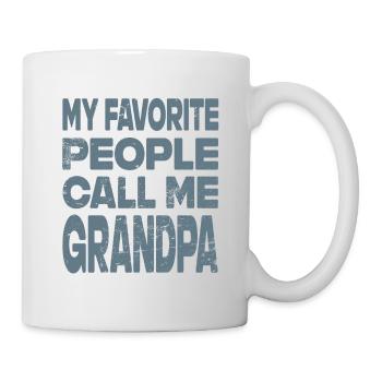 My favorite people call me Grandpa - Mug blanc - blanc - Droite