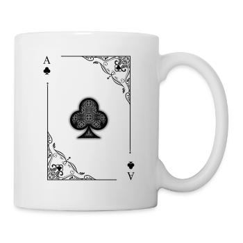 Cartes symboles Cartes Cartes De Jeu De Cartes - Mug blanc - blanc - Droite
