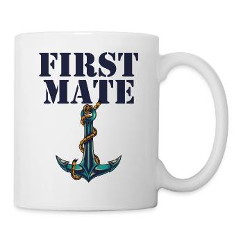 Captain and First Mate Matching Captain Daddy - Mug blanc - blanc - Droite