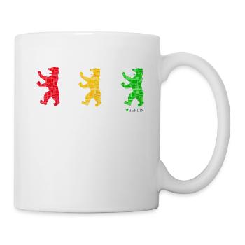 I Love Berlin - Berliner Bär - Bär Man Ampel - Mug - white - Right