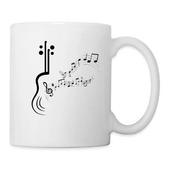 Musiknoten Musik Musiker Notenschlüssel Noten - Tasse - Weiß - Rechts