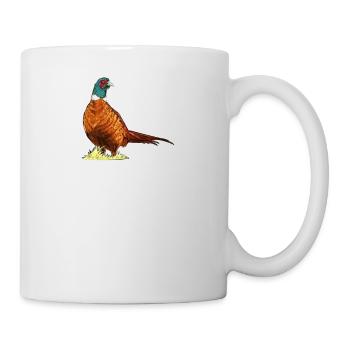 Fasan I Vintage Pheasant motif de chasse à la chasse pour les chasseurs - Mug blanc - blanc - Droite