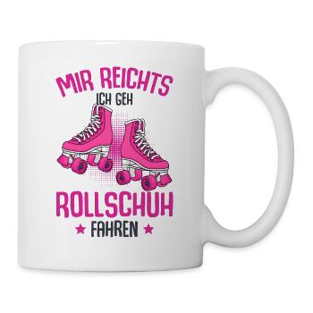 Rollschuhe - Tasse - Weiß - Rechts