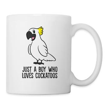 Cacatoès drôle Juste un garçon qui aime les cacatoès - Mug blanc - blanc - Droite