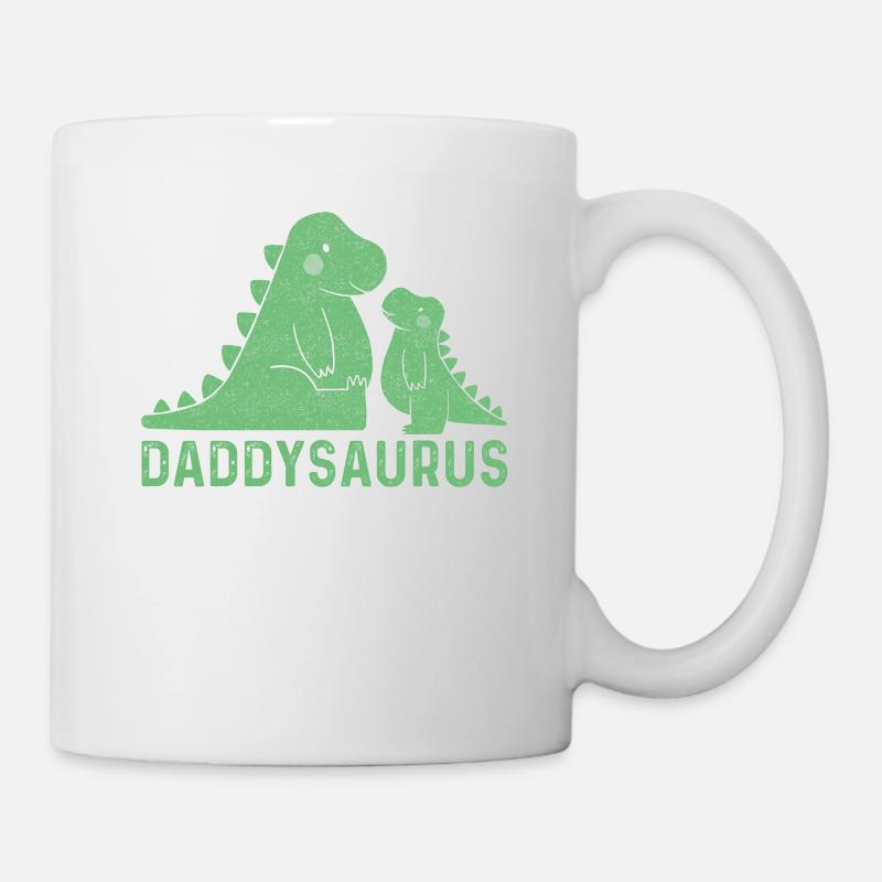 Daddysaurus Rex lustige Papa Geschenk - Tasse - Weiß