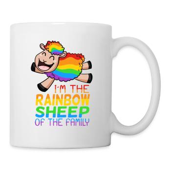 LGBT Schaf niedlich - Tasse - Weiß - Rechts