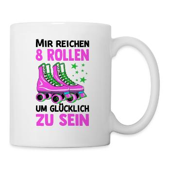 Rollschuhe - Tasse - Weiß - Rechts