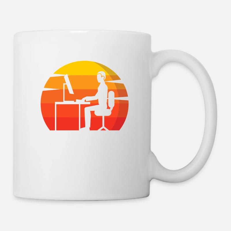 Gamer Programmierer Nerd Zocker Retro Informatik - Tasse - Weiß