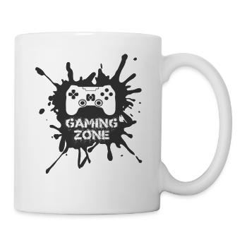 Gaming Zone Computer Video Spiele Gamer - Tasse - Weiß - Rechts