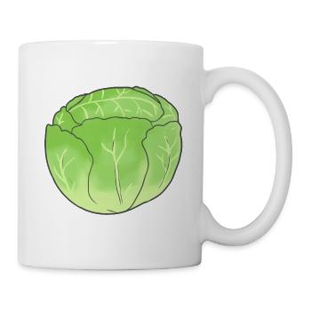 Lettuce Cabbage Vegetables Organic Vegetarian Garden - Mug - white - Right