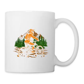 Nur noch einen Trail - Mountainbike - Tasse - Weiß - Rechts