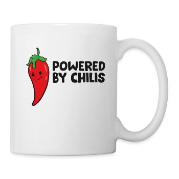 Lustiger Chili-Liebhaber Powered by Chilis - Tasse - Weiß - Rechts