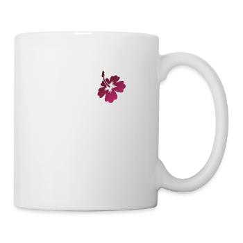 Jardin de symbole d'amour de fleur d'Hawaï - Mug blanc - blanc - Droite