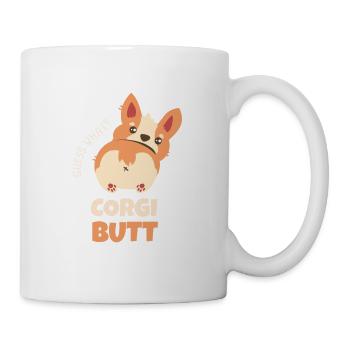 Guess What Corgi Butt Funny Corgi Dog - Mug - white - Right
