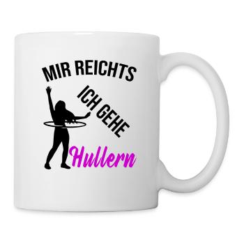 Hula Hullern Hoop Dance Geschenk - Tasse - Weiß - Rechts