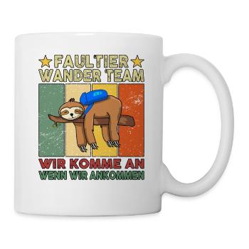 Sloth Hiking Team - Tasse - Weiß - Rechts