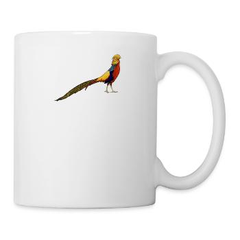 Or Fasan I Vintage Pheasant motif de chasse à la traîne pour - Mug blanc - blanc - Droite
