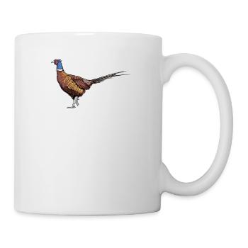 Fasan I Vintage Pheasant motif de chasse à la chasse pour les chasseurs - Mug blanc - blanc - Droite