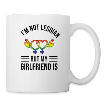 LGBT lesbian LGBTQ couple homosexuality couple couple - Mug - white - Right