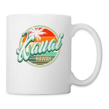 Vacances d’été à la plage - Kauai Hawaii - Mug blanc - blanc - Droite