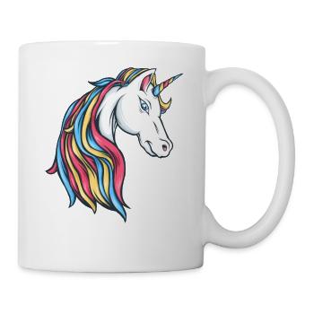 Rainbow Unicorn Rainbow Colorful Unicorn Unicorns - Mug - white - Right