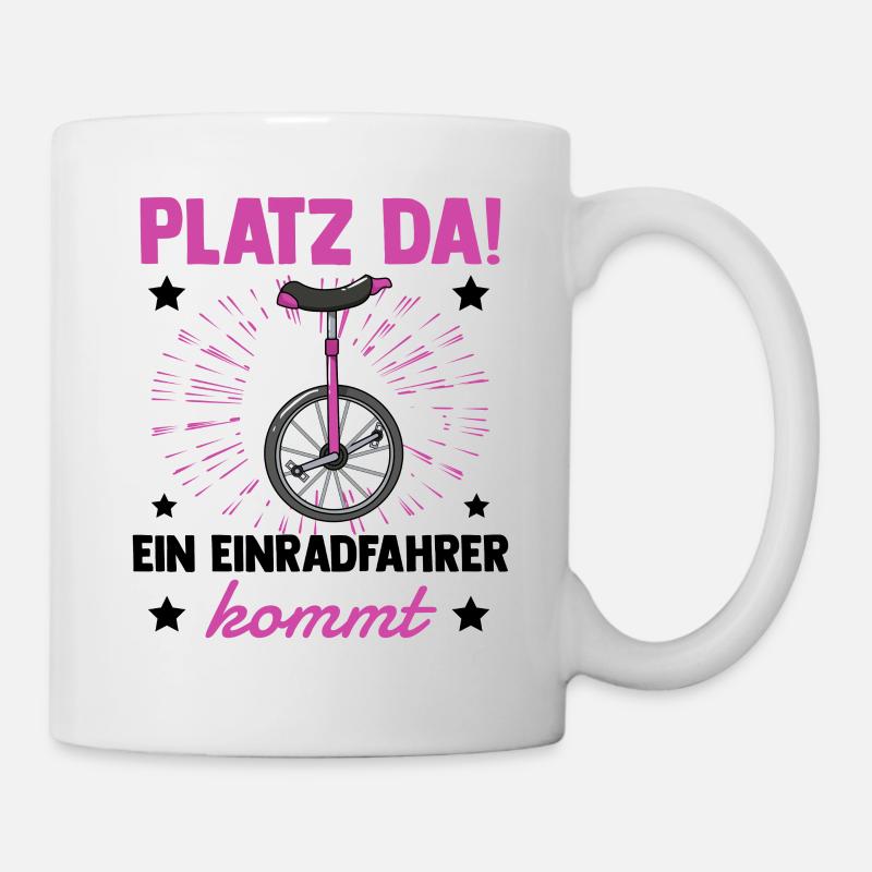 Einrad - Tasse - Weiß