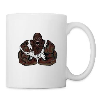 gorilla mode beast gym fitness - Mug blanc - blanc - Droite
