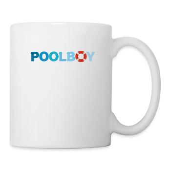 Poolboy Rettungsschwimmer Bademeister Poolaufsicht - Tasse - Weiß - Rechts