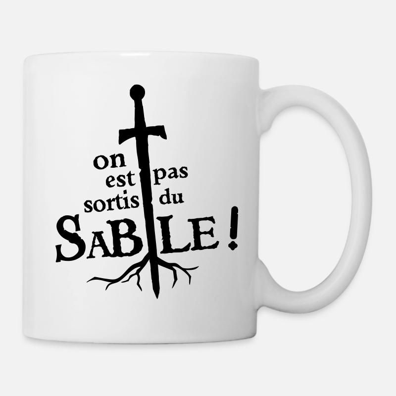 On est pas sortis du sable ! - Mug blanc - blanc