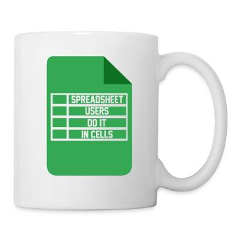 Spreadsheet Users Do It In Cells Excel Accountant - Mug - white - Right