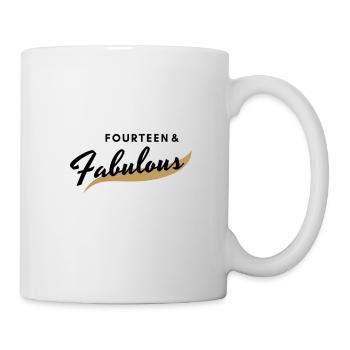 I'm fourteen and fabulous! - Mug - white - Right