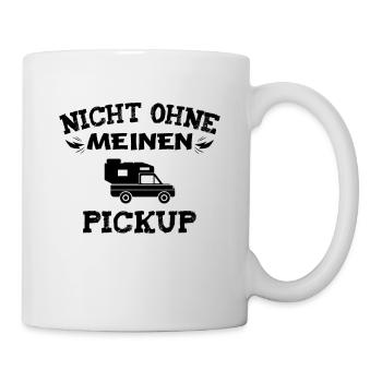 Nicht Ohne Meinen Pickup Wohnkabine Reisemobil - Tasse - Weiß - Rechts